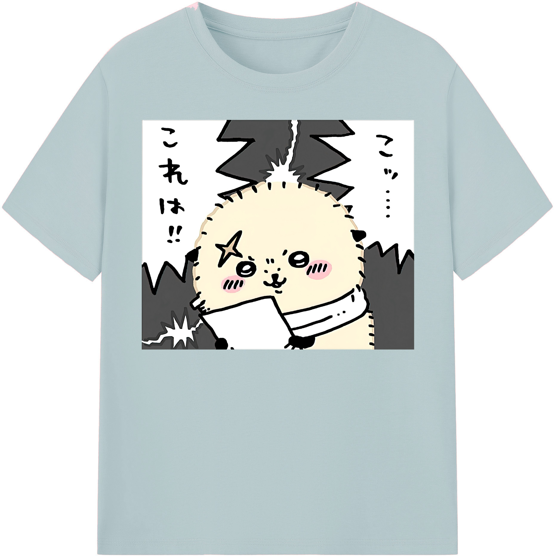 （画像用） ちいかわ ラッコ Chii-kawa Sea otter 綿100％半袖Tシャツ（フロントプリント）